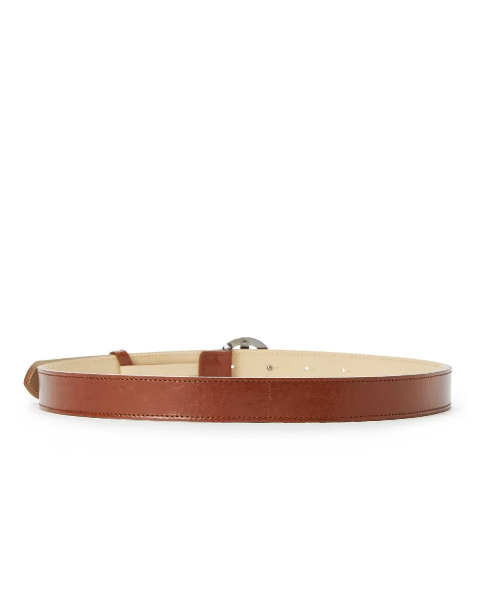 Iceberg Alias Leather Belt With Monogram Logo Buckle | Women Knitted Fabric | Bags And Belts