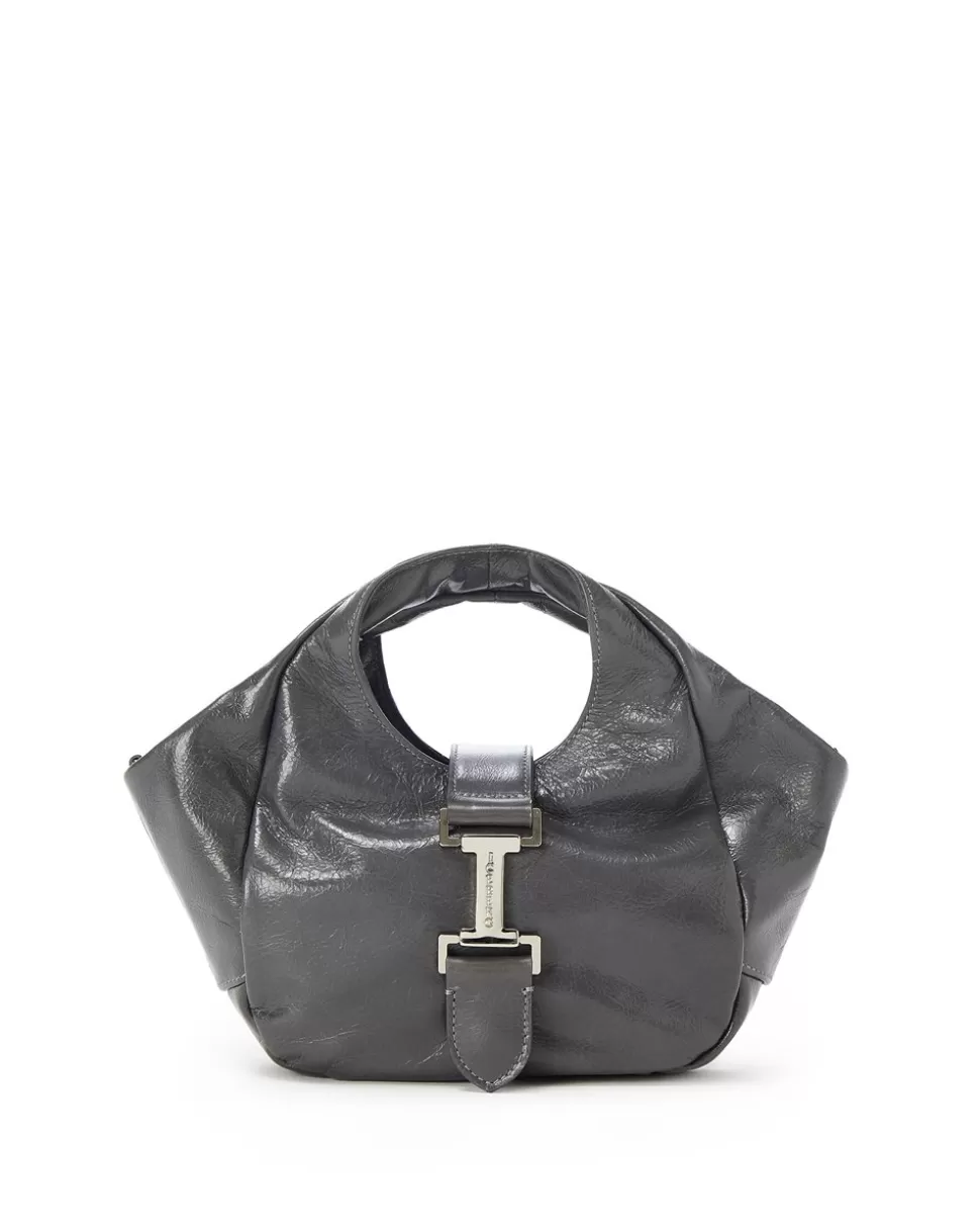 Iceberg Alias Leather Handbag With Logo Monogram | Women Daywear Ice | Bags And Belts