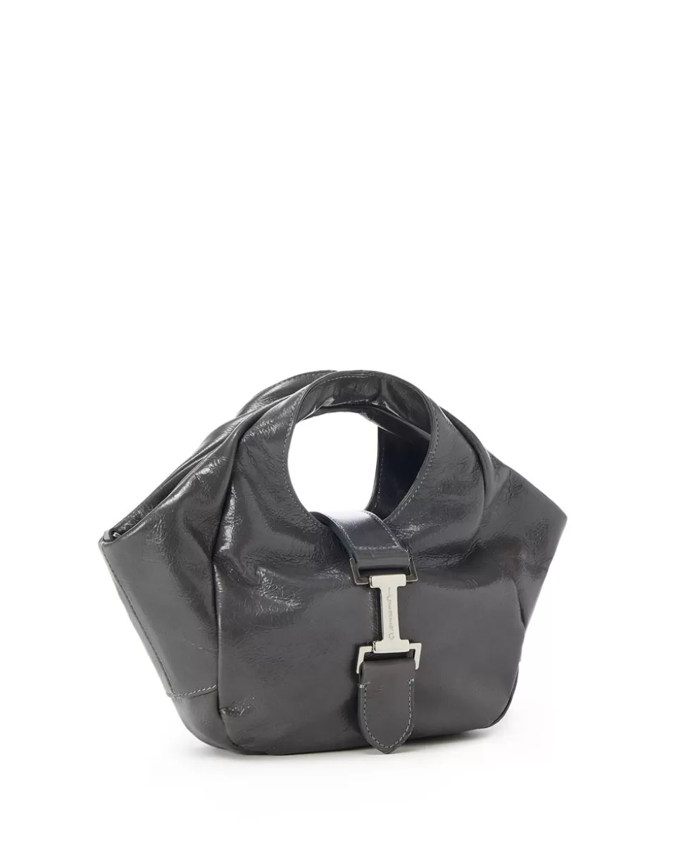 Iceberg Alias Leather Handbag With Logo Monogram | Women Daywear Ice | Bags And Belts