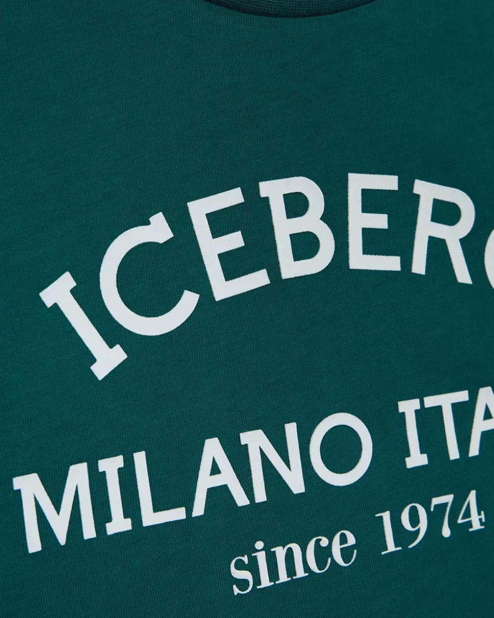 Iceberg Aquamarine Crewneck Sweatshirt With Logo | Kids/BOY Boy Fw24