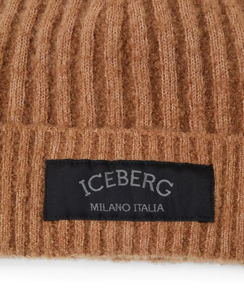 Iceberg Beanie With Logo | Women Hats And Scarves