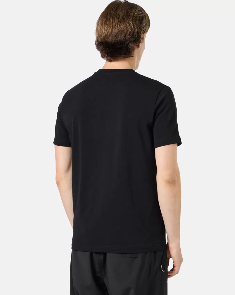 Iceberg Black Cotton Jersey T-shirt With Garfield Print And Embroidered Logo | Garfield | T-Shirts And Polo