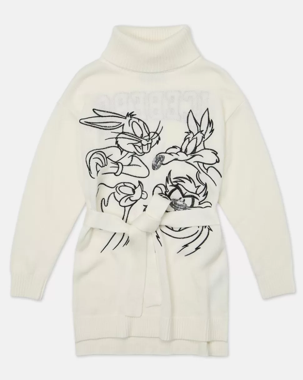 Iceberg Black Crew Neck Crop Sweatshirt With Sequins And Zip On The Back | Kids Girl Fw24