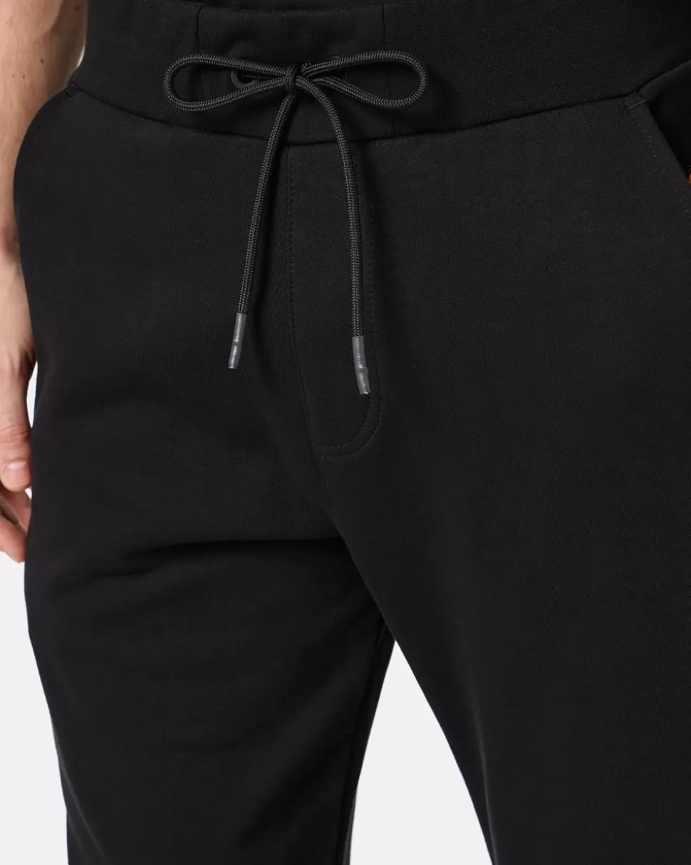Iceberg Black Jogger Regular Fit Trousers In Fleece With Bear Print And Logo | Trousers