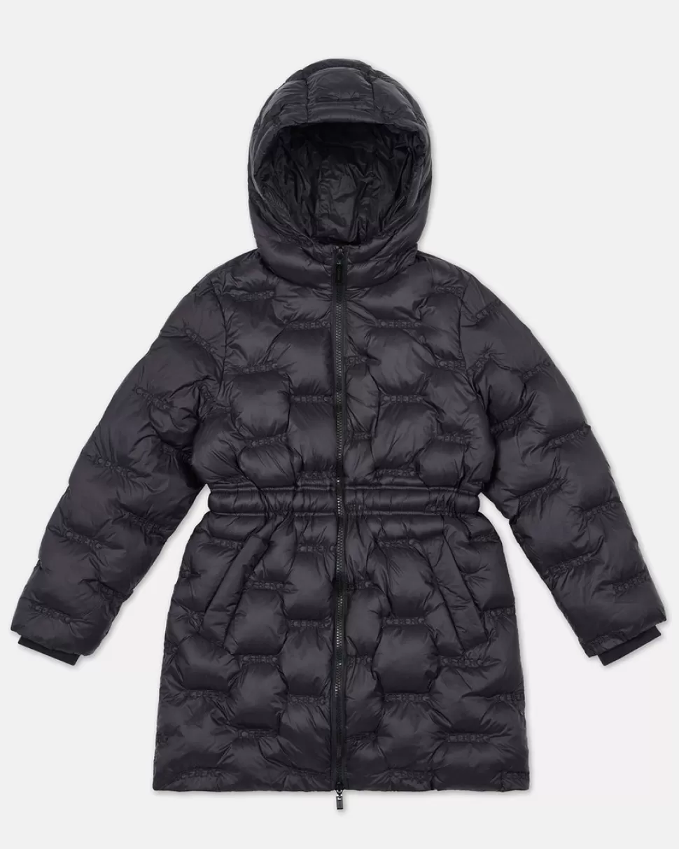 Iceberg Black Padded Parka Jacket With Hood | Kids Girl Fw24