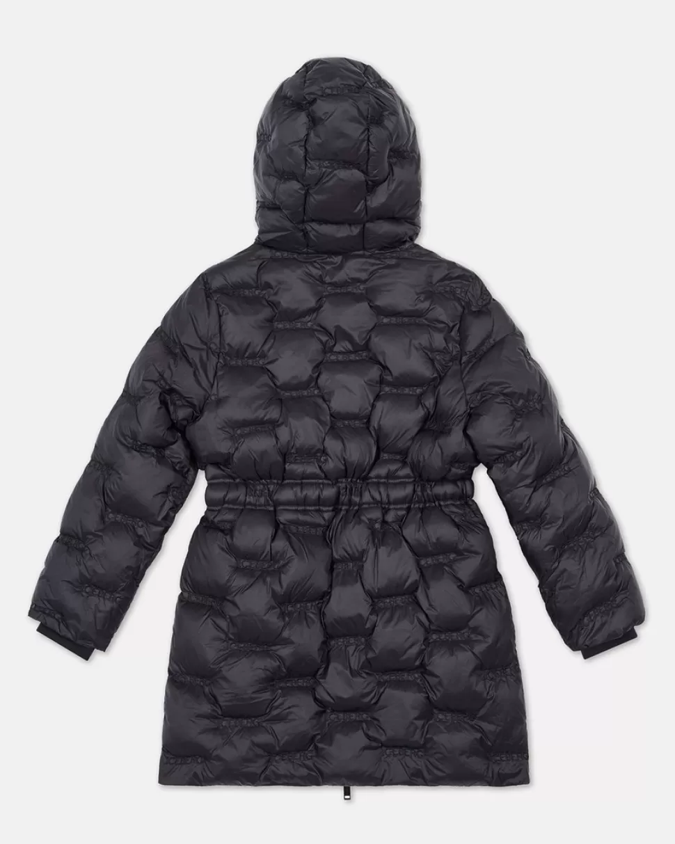 Iceberg Black Padded Parka Jacket With Hood | Kids Girl Fw24