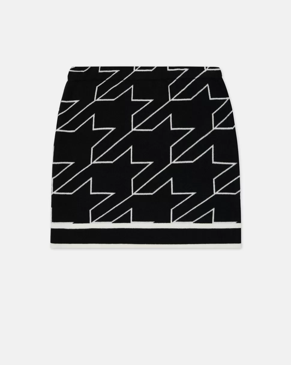 Iceberg Black Wool Miniskirt With Houndstooth Pattern | Kids Girl Fw24