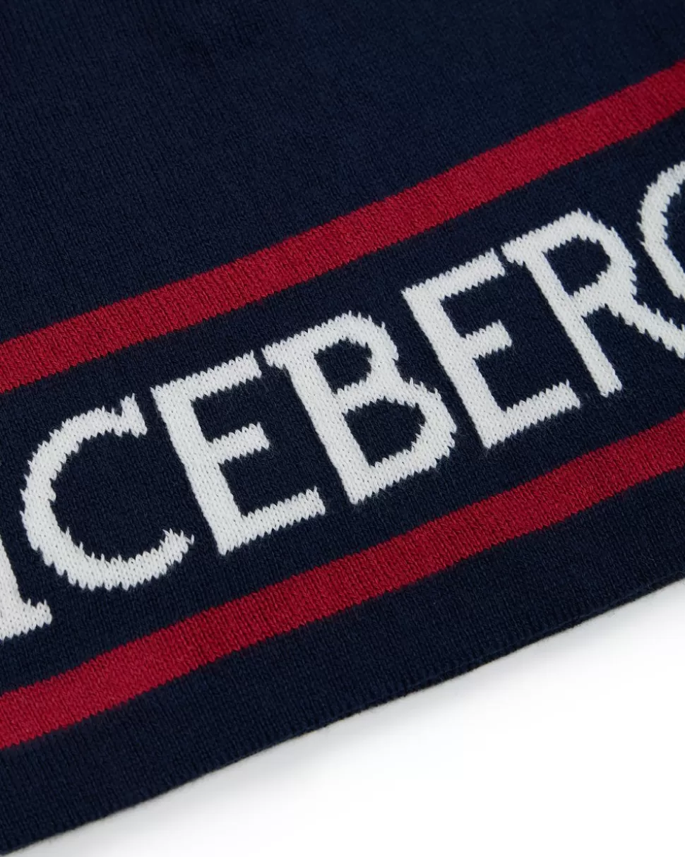 Iceberg Blue Wool Beanie Hat With Logo | Kids/BOY Boy Fw24