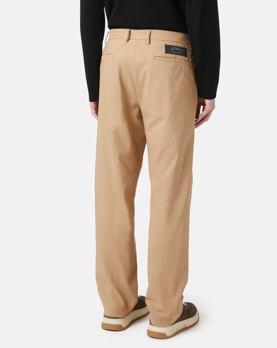 Iceberg Classic Trousers In Technical Fabric | Wool Double | Trousers