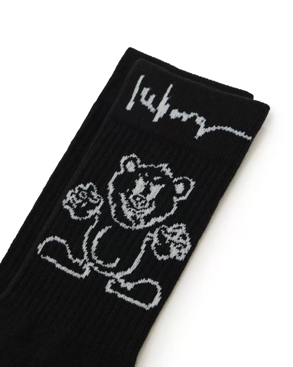 Iceberg Cotton Sock With Bear Logo And Graphics | Socks