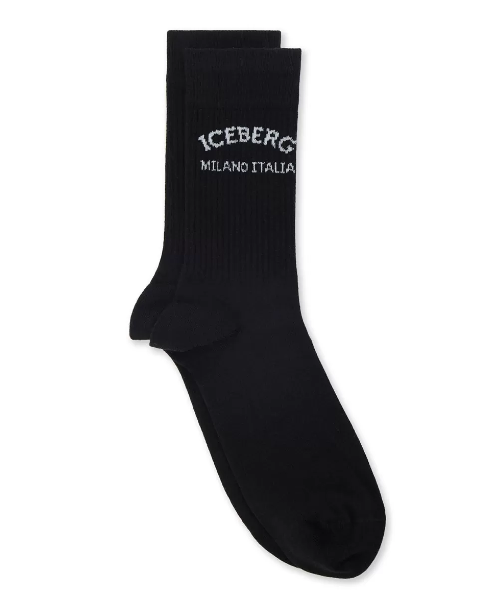 Iceberg Cotton Socks With Logo | Garfield | Wool Double