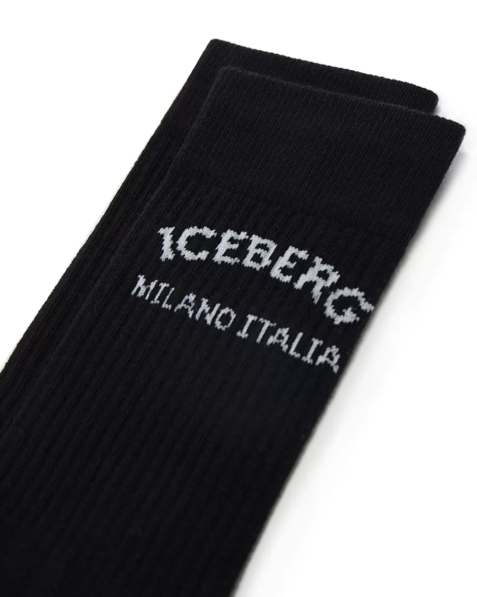 Iceberg Cotton Socks With Logo | Garfield | Wool Double