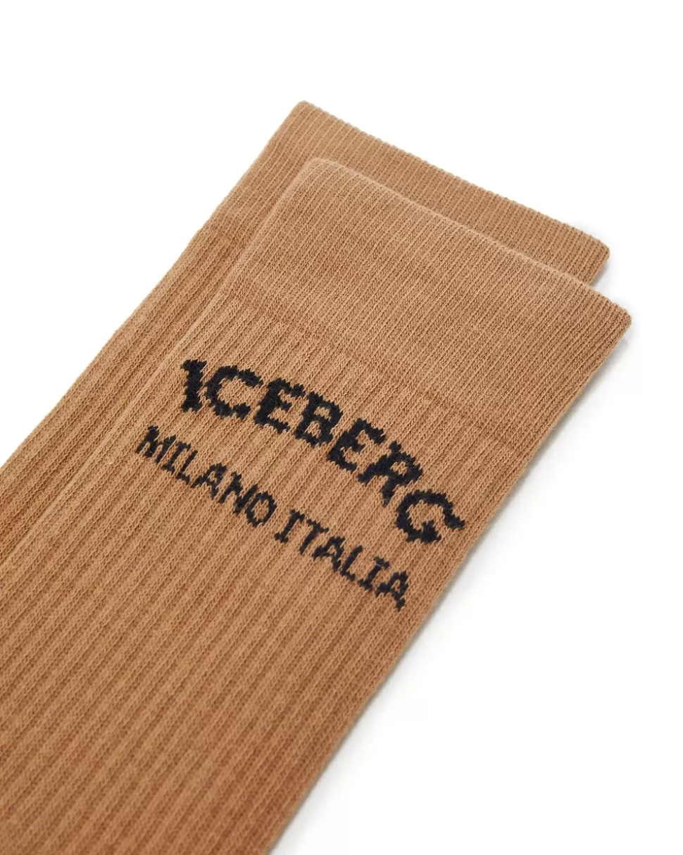 Iceberg Cotton Socks With Logo | Garfield | Wool Double