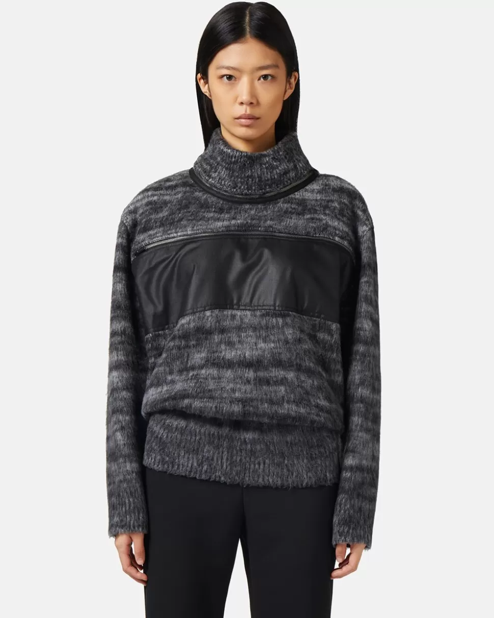 Iceberg Crew-neck Sweater In Shaved Wool Blend | Women Knitwear