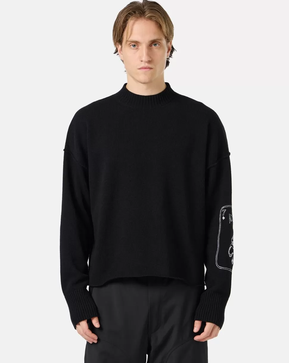 Iceberg Crew-neck Sweater With Embroidered Logo | Knitwear