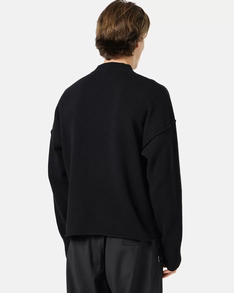 Iceberg Crew-neck Sweater With Embroidered Logo | Knitwear