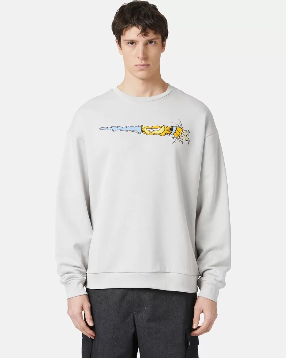 Iceberg Crewneck Sweatshirt With Garfield Print | Garfield | Sweatshirts