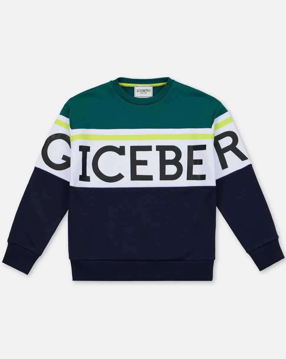 Iceberg Crewneck Sweatshirt With Junior Collection Logo | Kids/BOY Boy Fw24