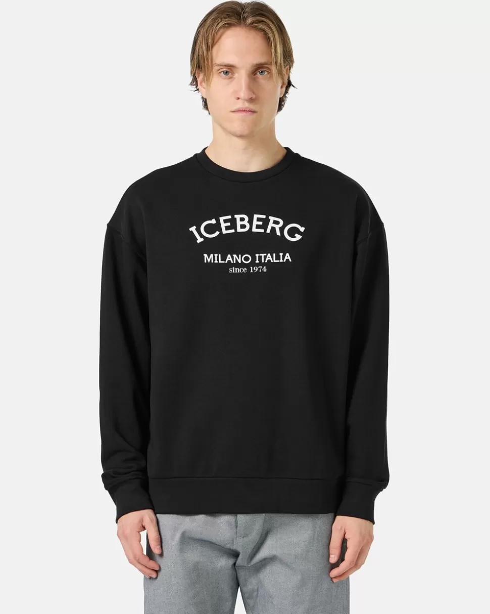 Iceberg Crew-neck Sweatshirt With Logo | Sweatshirts