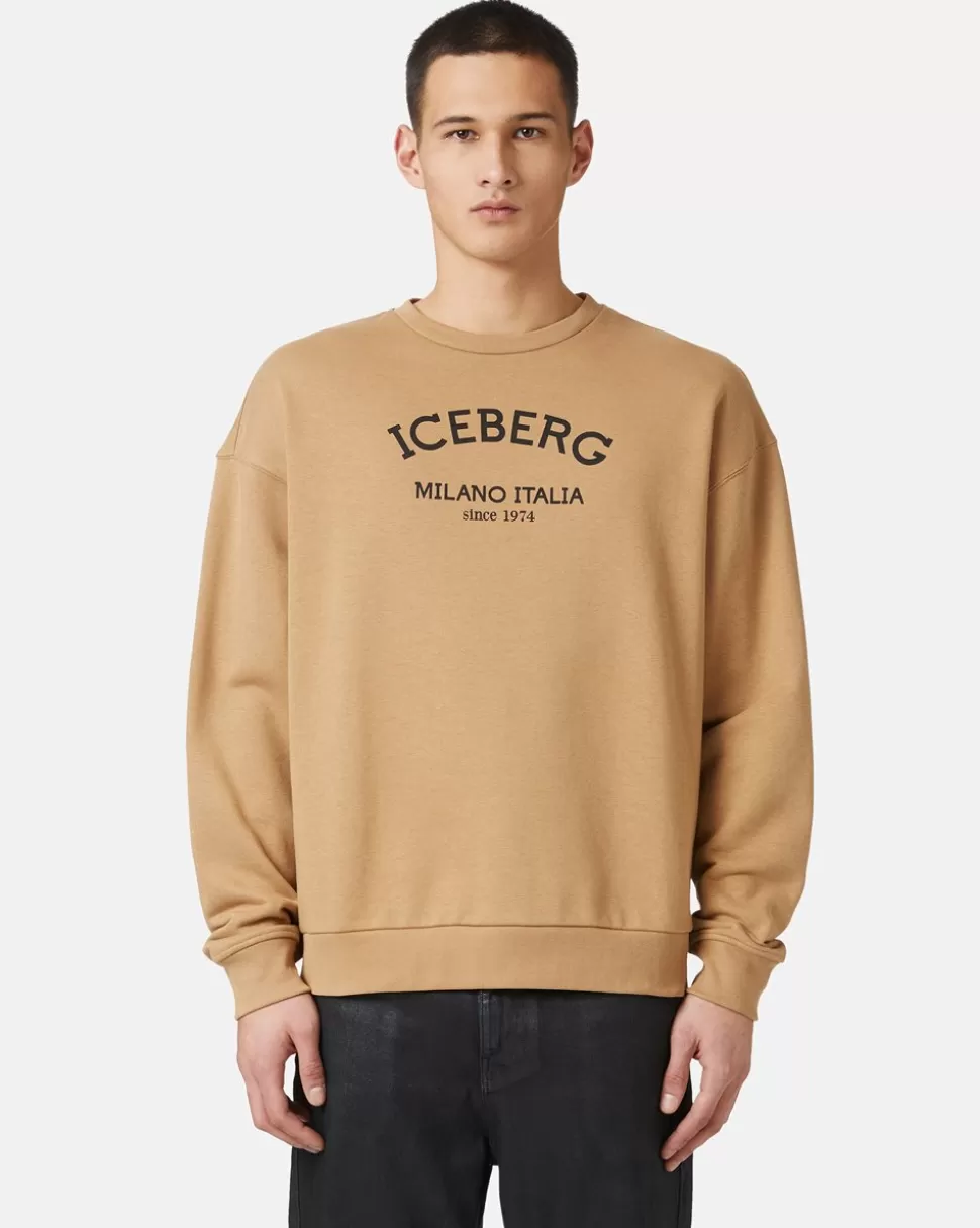 Iceberg Crew-neck Sweatshirt With Logo | Sweatshirts