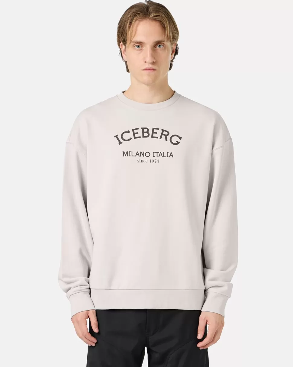 Iceberg Crew-neck Sweatshirt With Logo | Sweatshirts