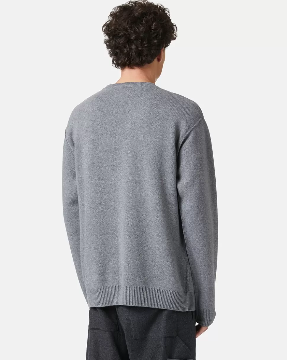 Iceberg Crew-neck Wool Blend Sweater | Wool Double | Knitwear