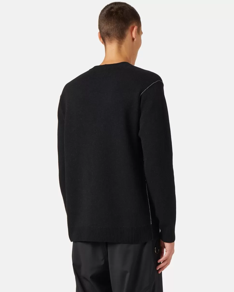 Iceberg Crew-neck Wool Blend Sweater | Wool Double | Knitwear