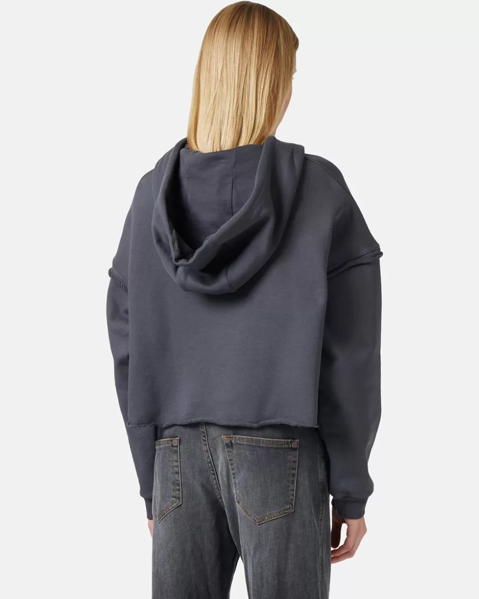 Iceberg Cropped Sweatshirt With Hood | Women Sweatshirts