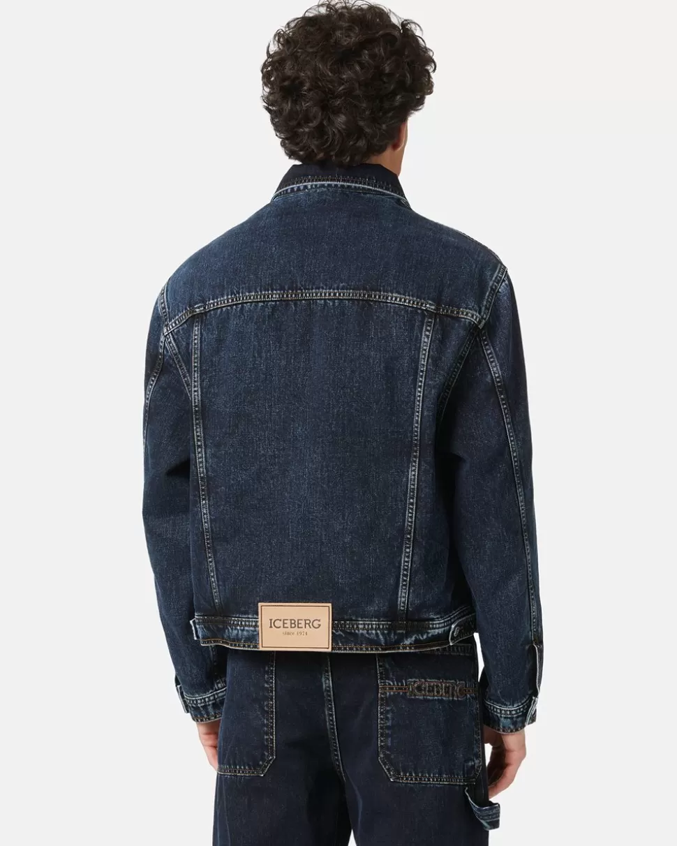 Iceberg Denim Jacket With Vintage Treatment | Outerwear