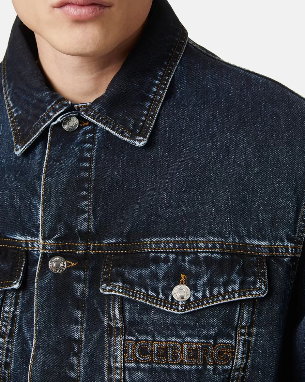 Iceberg Denim Jacket With Vintage Treatment | Outerwear