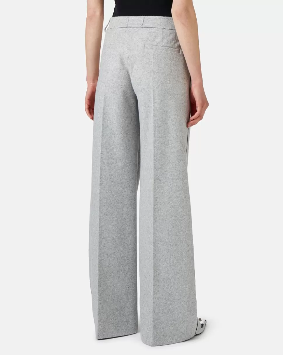 Iceberg Double Technical Cloth Trousers | Women Daywear Ice | Trousers