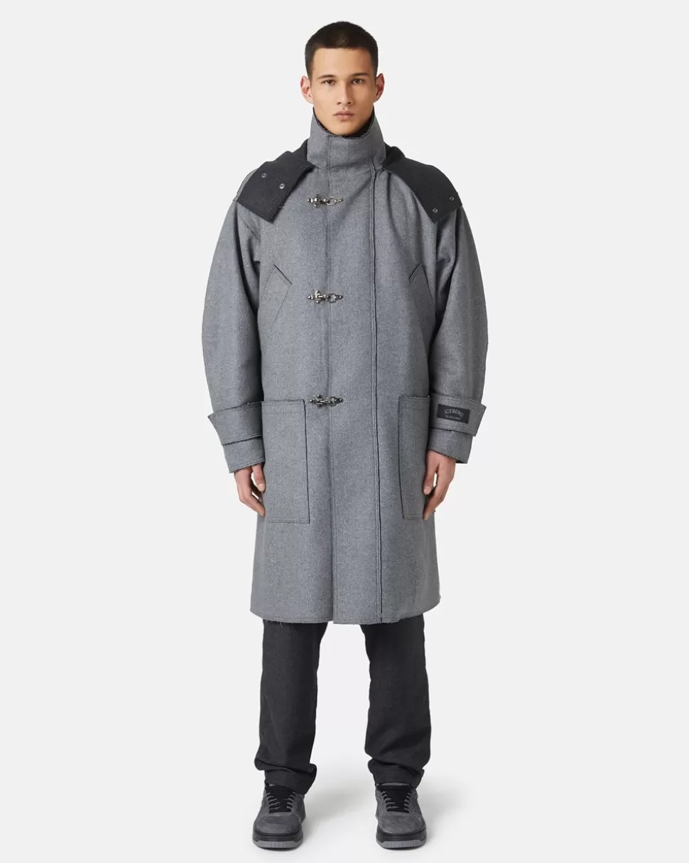 Iceberg Duffle Coat In Double Cloth | Wool Double | Mix Material