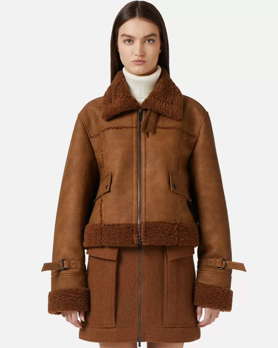 Iceberg Eco Shearling Jacket | Women Knitted Fabric | Outerwear