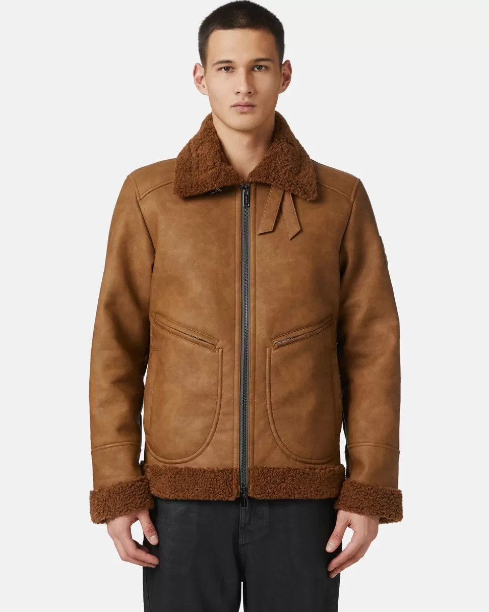 Iceberg Eco Sheepskin With Embossed Patch | Outerwear