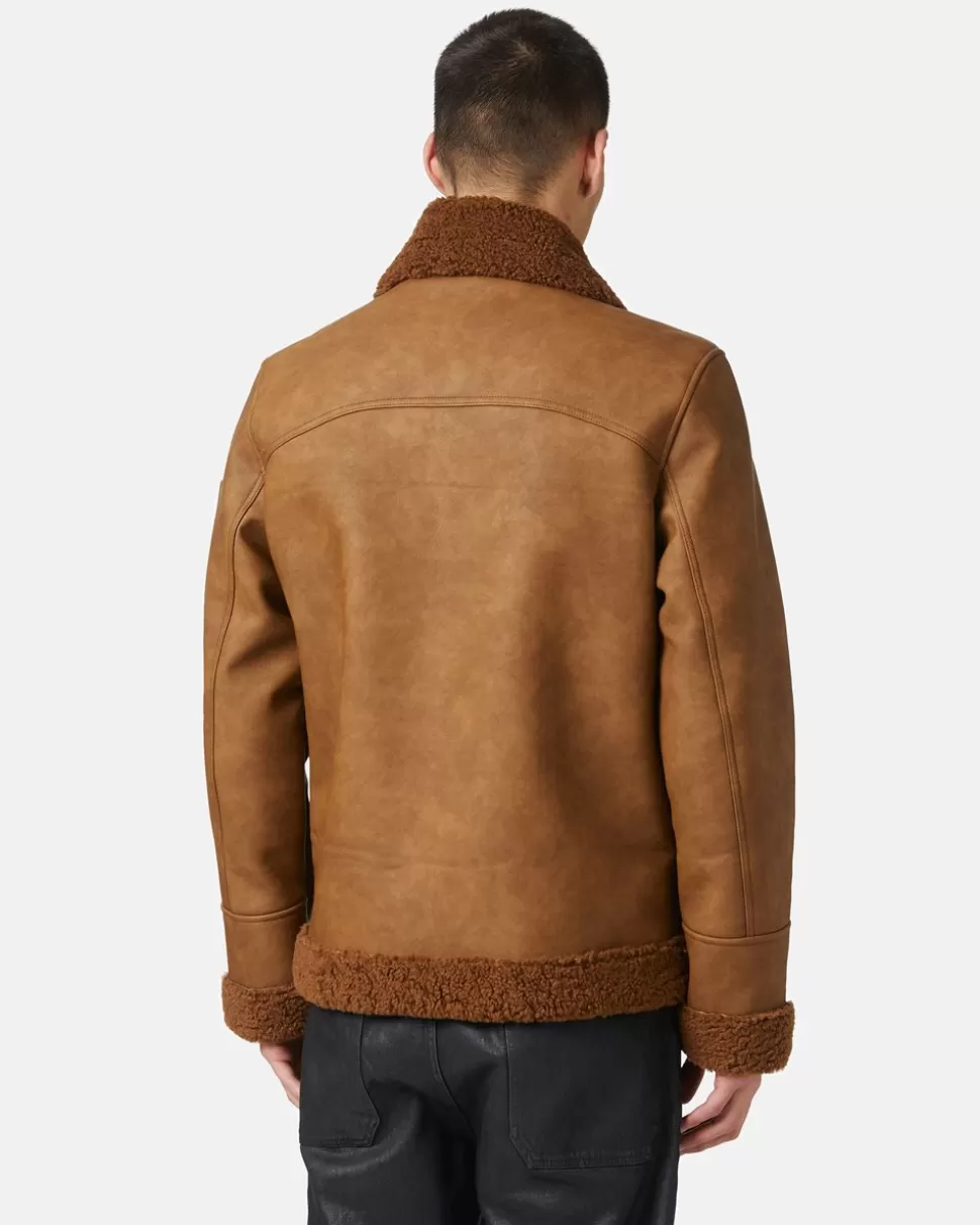 Iceberg Eco Sheepskin With Embossed Patch | Outerwear