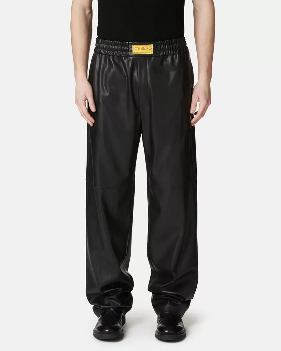 Iceberg Eco-leather Joggers | Trousers