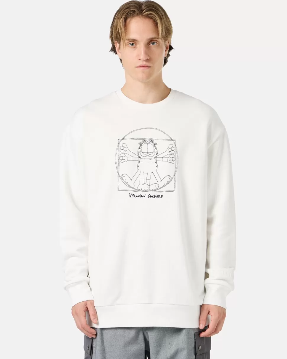 Iceberg Ecru Over-fit Sweatshirt | Garfield | Sweatshirts