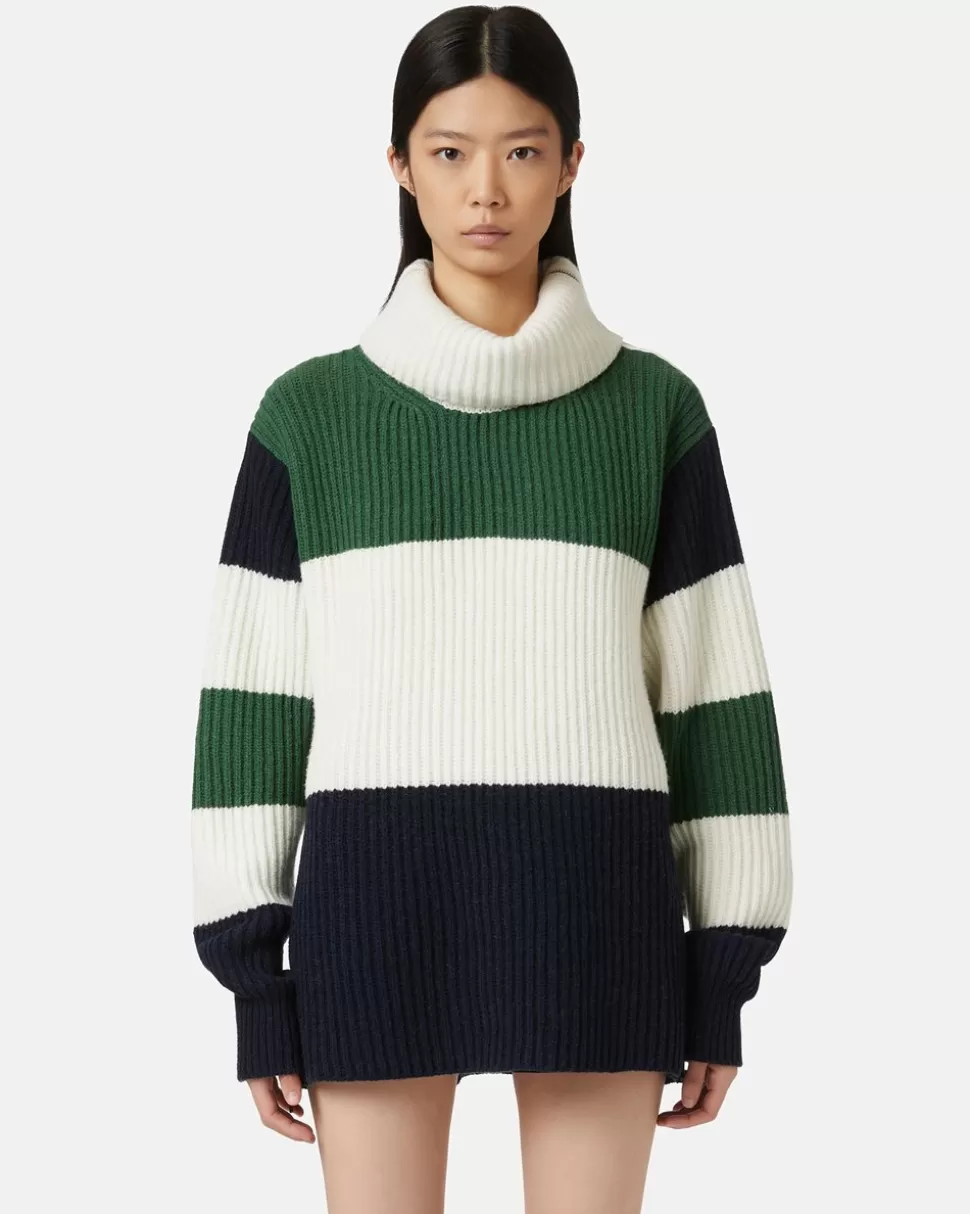 Iceberg English Knit Wool Blend Turtleneck | Women Knitwear