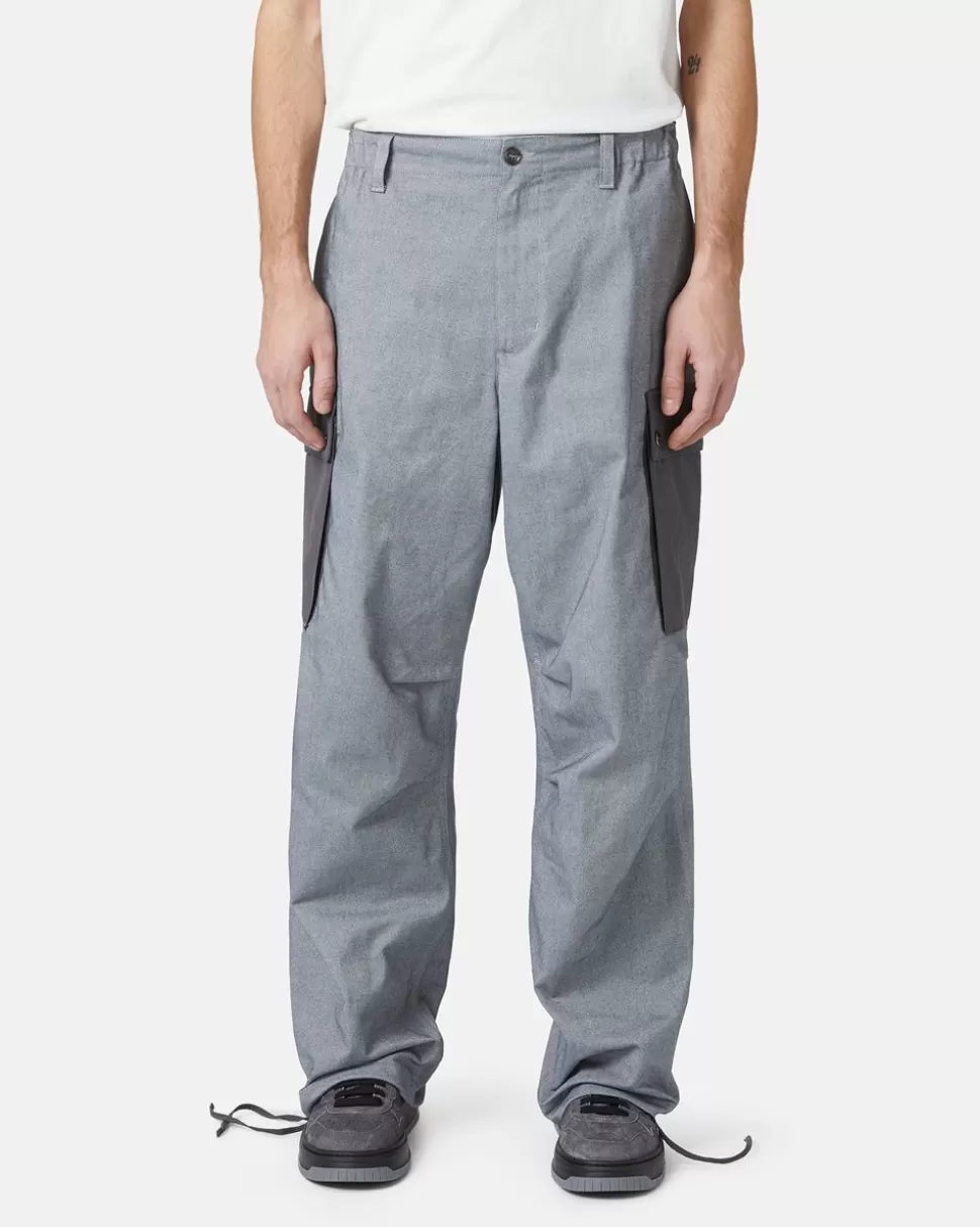 Iceberg Gabardine Cargo Trousers | Mix Material | Trousers