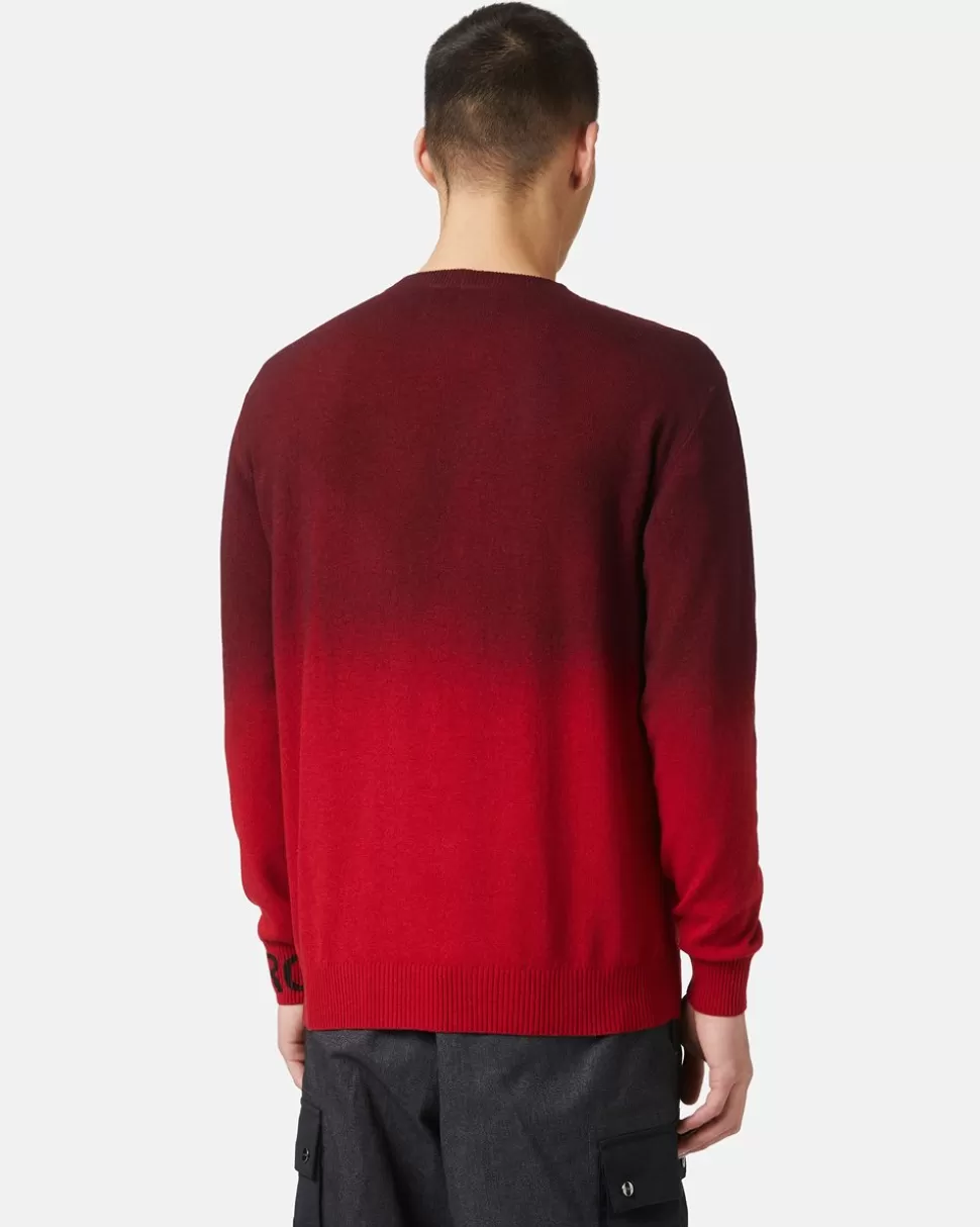 Iceberg Gradient Red Wool Sweater | Knitwear