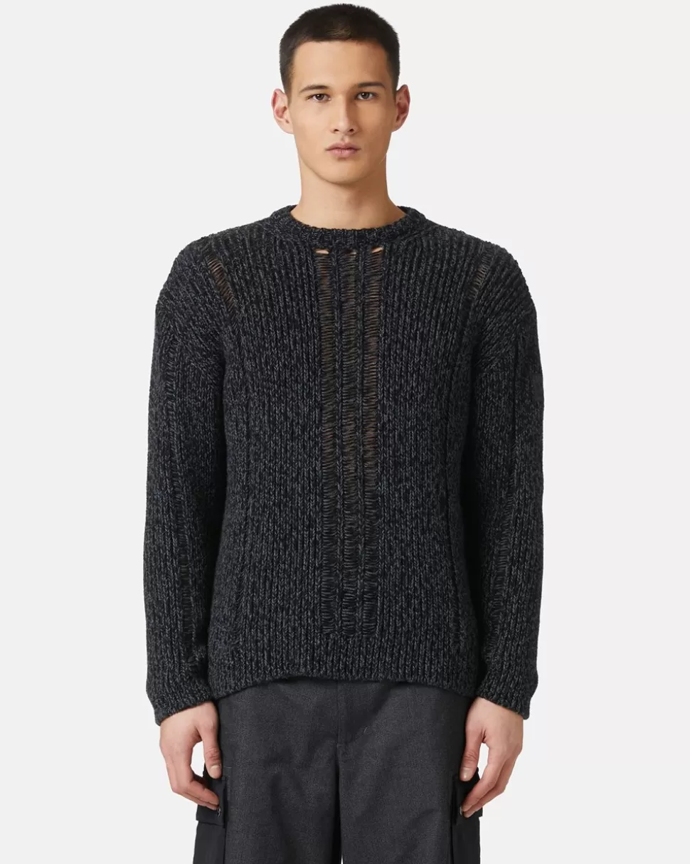 Iceberg Gray Wool Blend Sweater | Wool Double | Knitwear