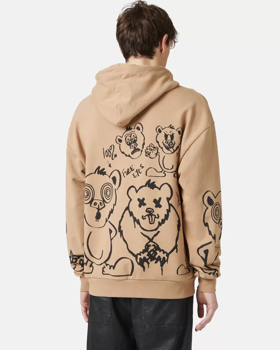 Iceberg Hooded Sweatshirt With Bear Print | Sweatshirts