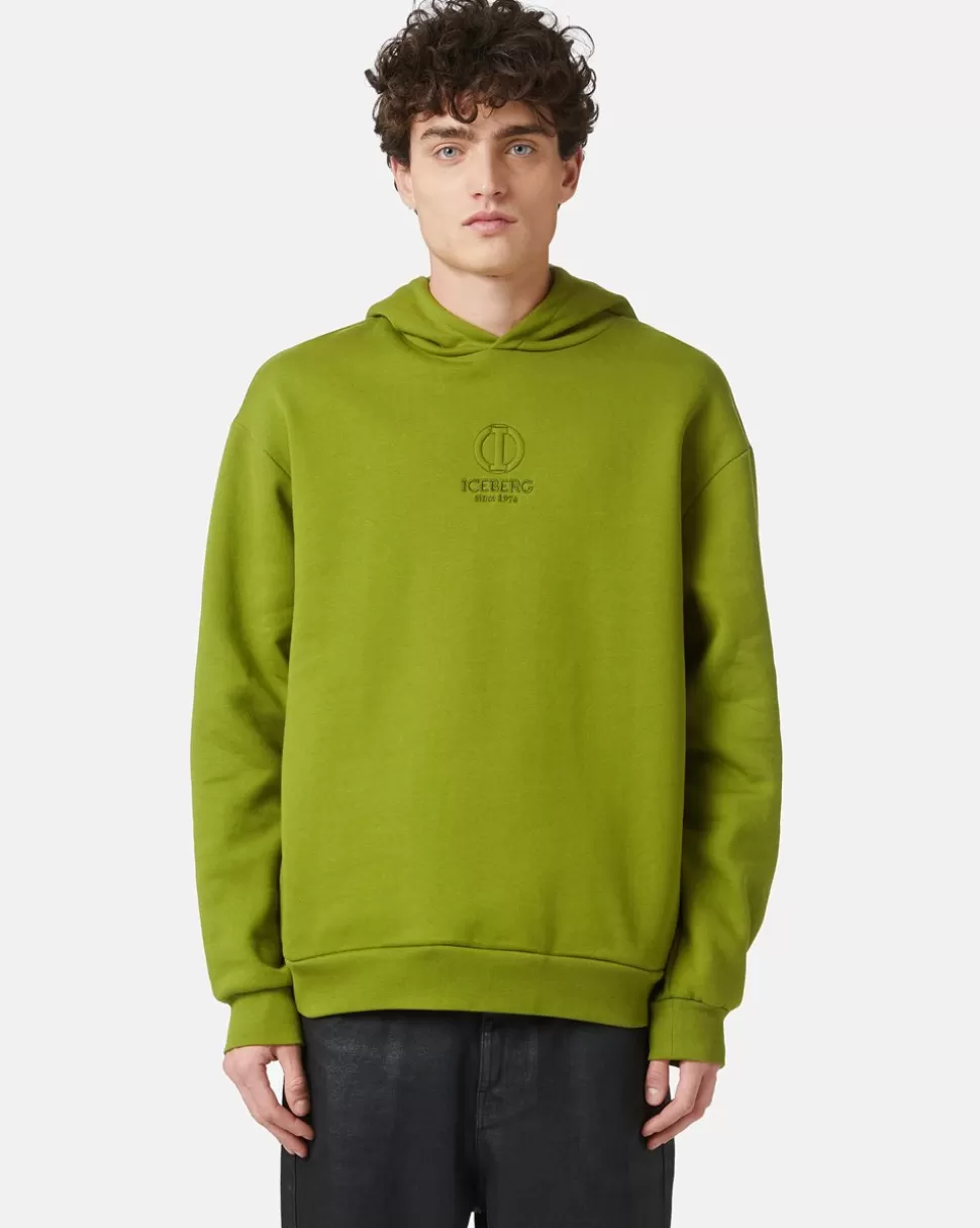 Iceberg Hooded Sweatshirt With Monogram Logo | Sweatshirts