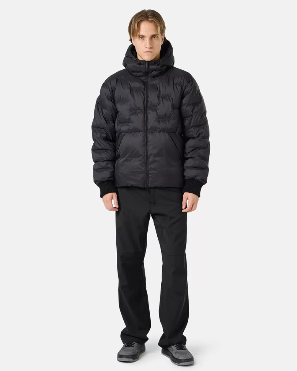 Iceberg Imitation Down Nylon Jacket With Allover Embroidery And Central Zip | Outerwear