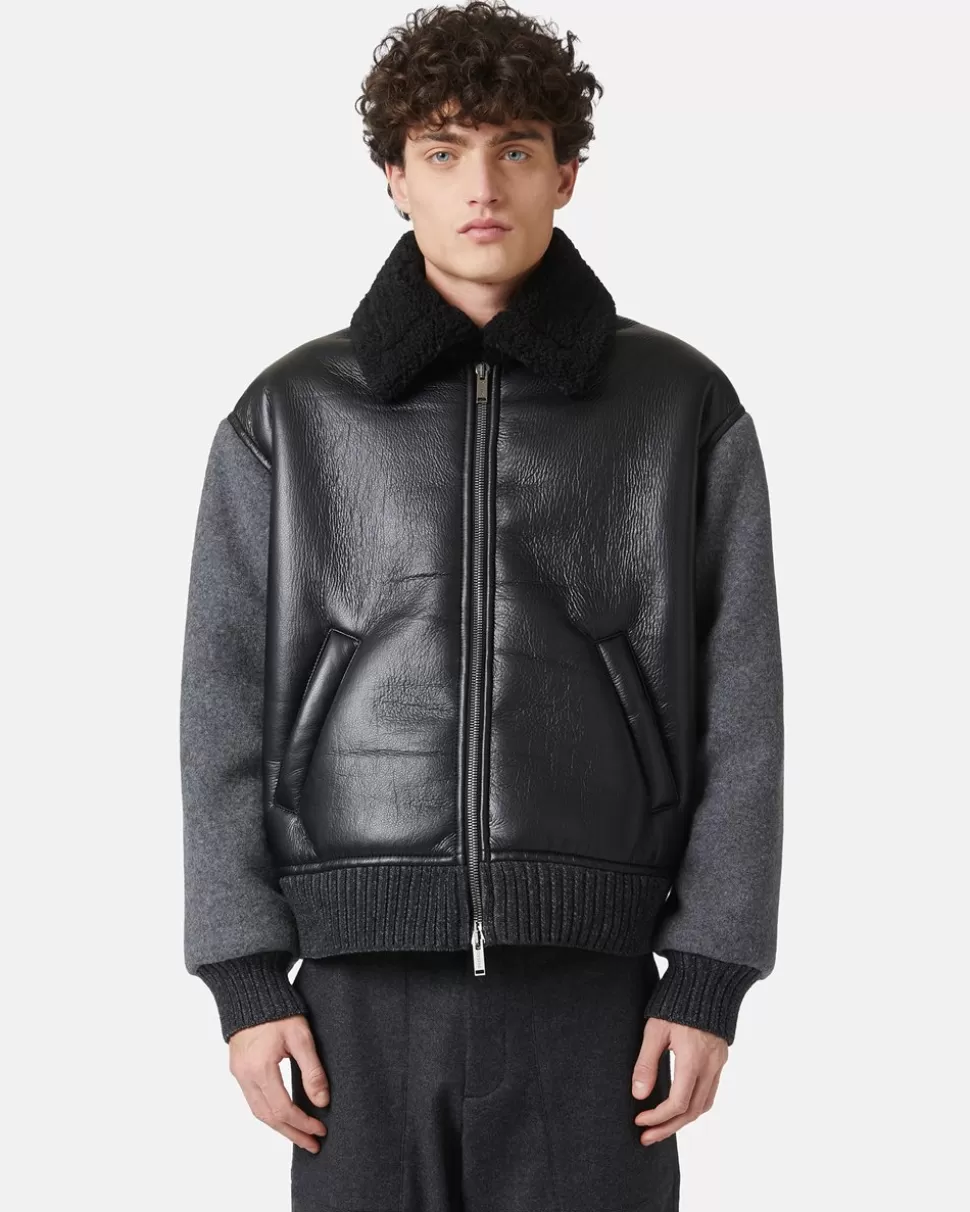 Iceberg Jacket In Eco-sheepskin And Knit | Wool Double | Outerwear