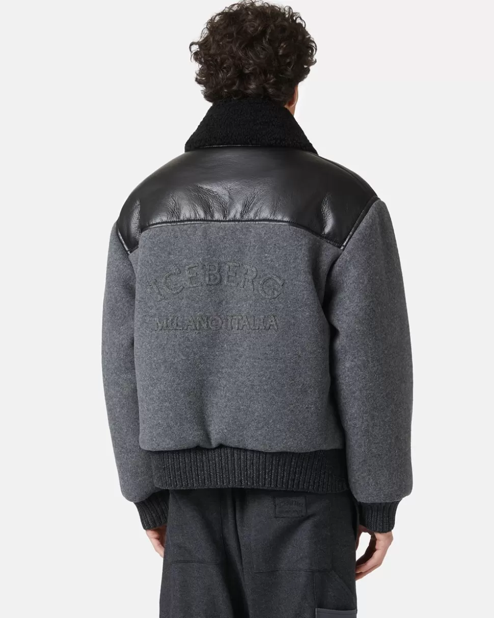 Iceberg Jacket In Eco-sheepskin And Knit | Wool Double | Outerwear