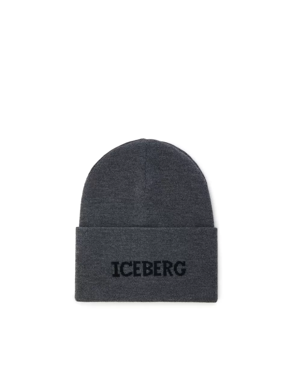 Iceberg Knitted Beanie Hat | Wool Double | Hats