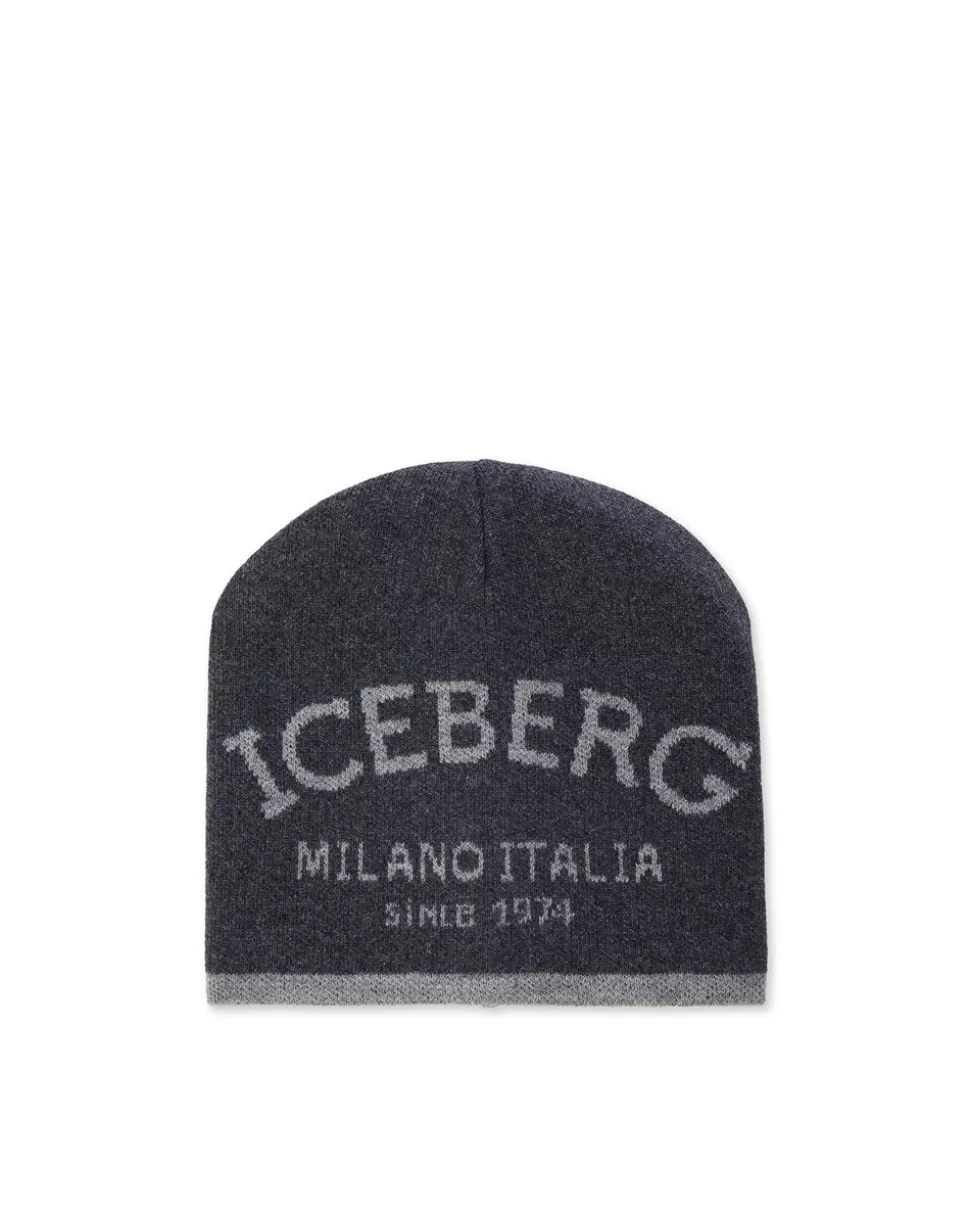 Iceberg Knitted Hat With Jacquard Workmanship | Women Daywear Ice | Hats And Scarves