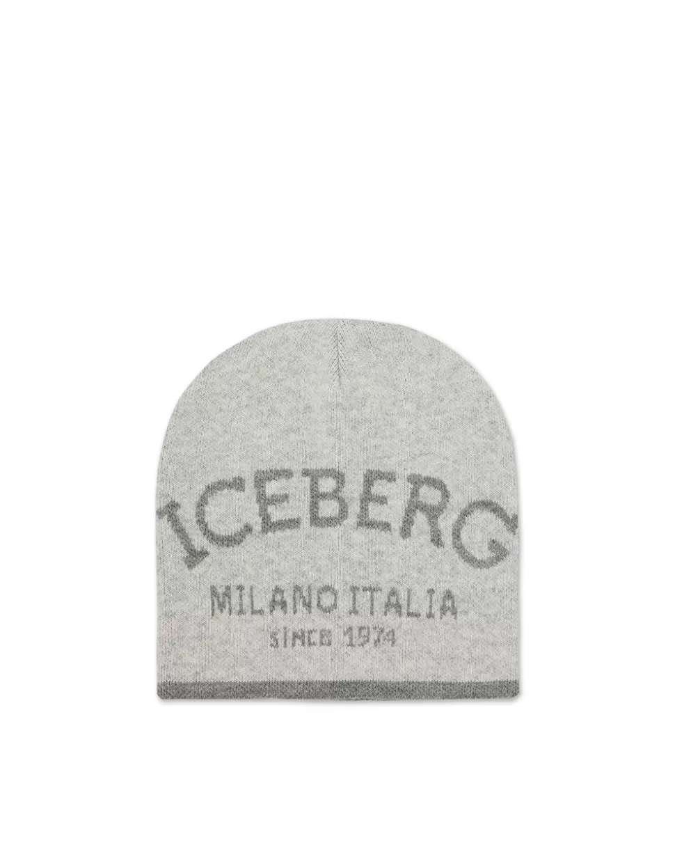 Iceberg Knitted Hat With Jacquard Workmanship | Women Hats And Scarves