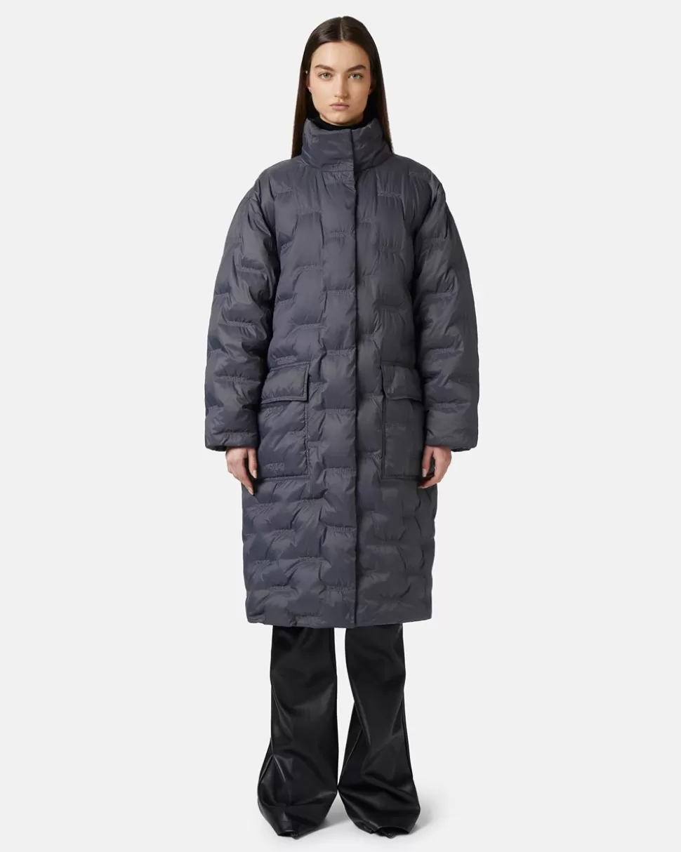 Iceberg Long Down Jacket With Real Down Hood | Women Outerwear